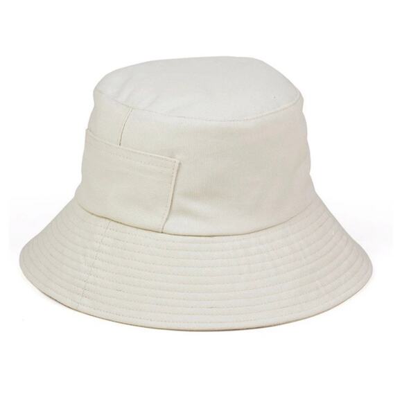 Lack of Color Wave Cotton Canvas Bucket Hat Cream Sun Protection UPF 50+ S/M - Picture 2 of 12